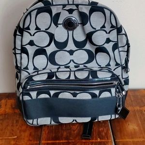 Coach Signature Canvas Backpack